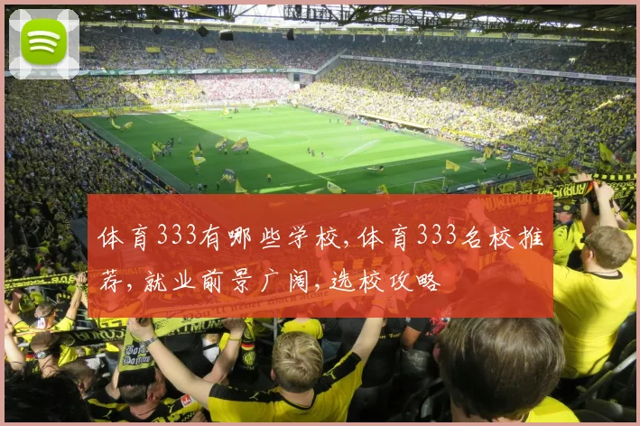 体育333有哪些学校,体育333名校推荐,就业前景广阔,选校攻略